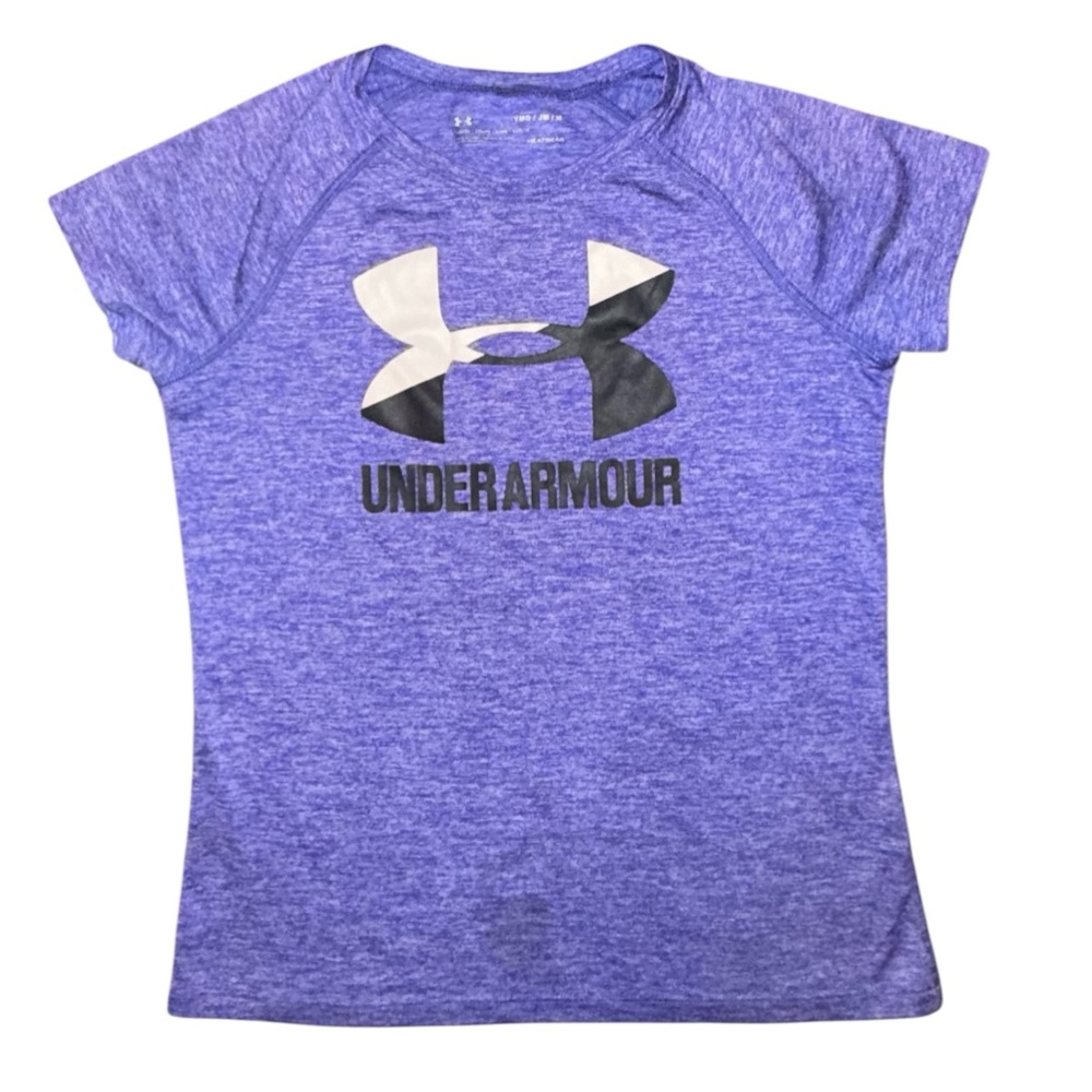 Girls Under Armour short-sleeve athletic t-shirt